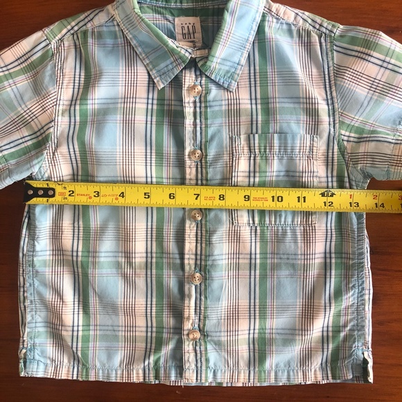 Baby Gap Multi-Plaid Short Sleeve Button Down Shirt - Picture 3 of 7